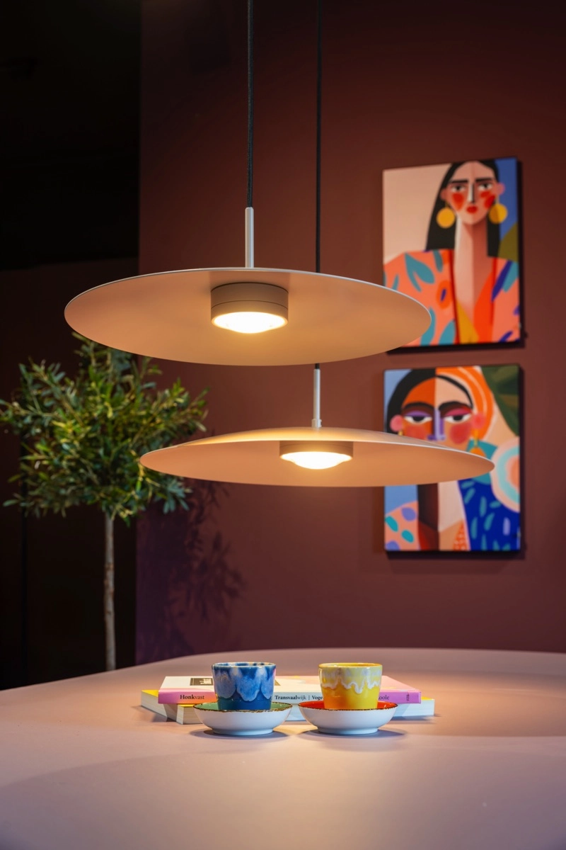 Lampe suspendue élégante Sanne Ø 50cm - sable ETH 8720195311034