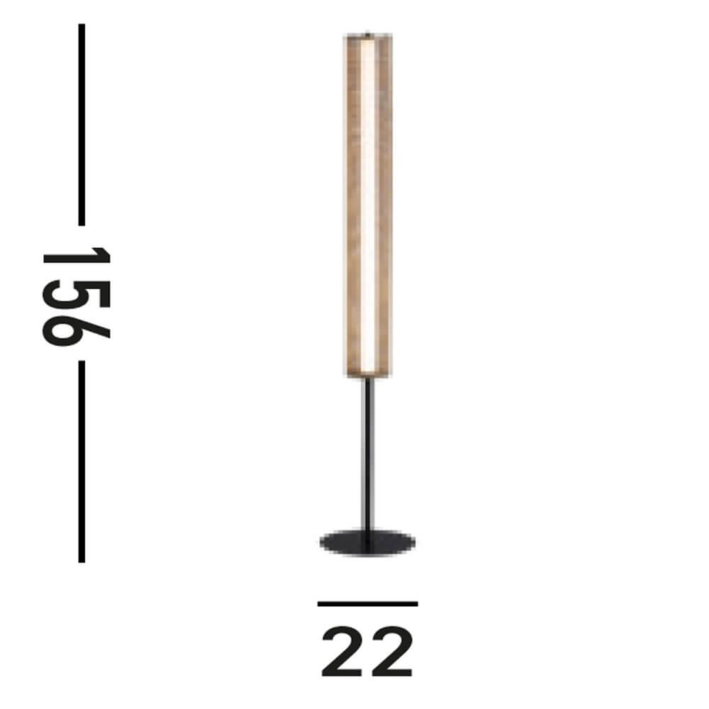 Lampadaire Thread Noir avec maille dorée Searchlight 5053423273075