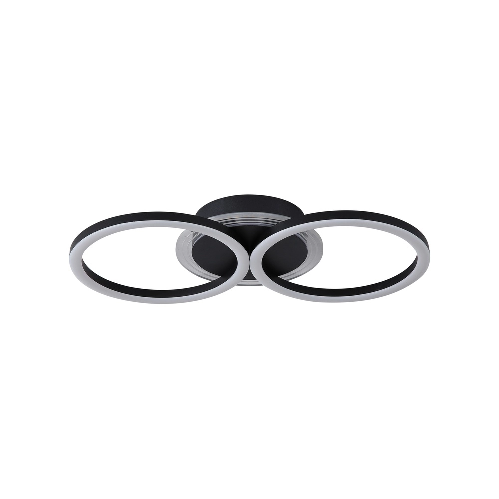Plafonnier Contour noir Searchlight 5053423298764