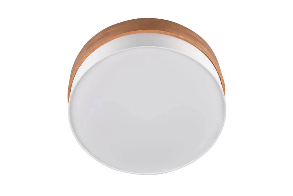 Plafonnier Ø 50cm Seasons bois avec du blanc Trio 4017807526202