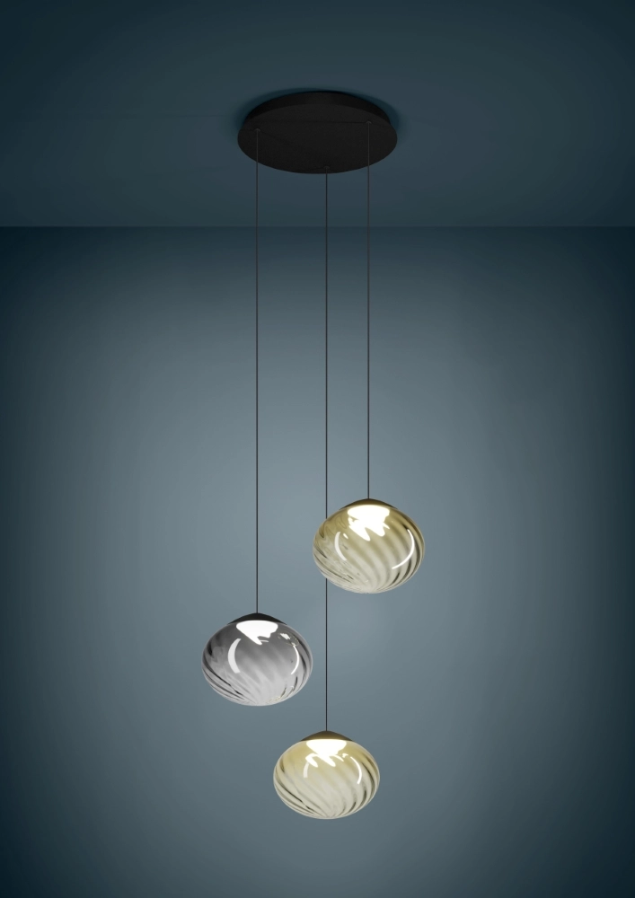 Pendant lamp Pantoja black Ø 52cm Stars of Light 9008606357659