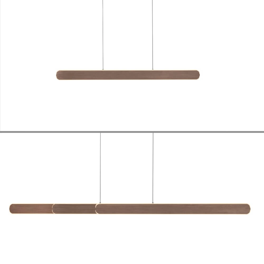 Lampe suspendue design Adriana Round brun Paul Neuhaus 4012248384299