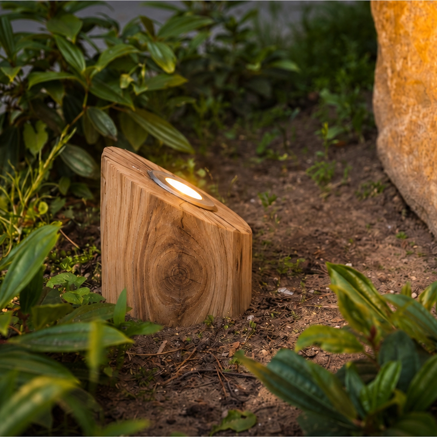 Lumineuse en bois Basso Châtaignier - 40 cm - 2700K