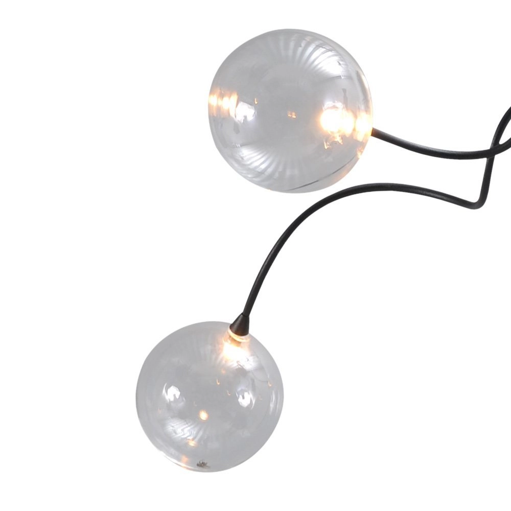LED plafonnier Gio 5 lumières noir Masterlight 8718121182131