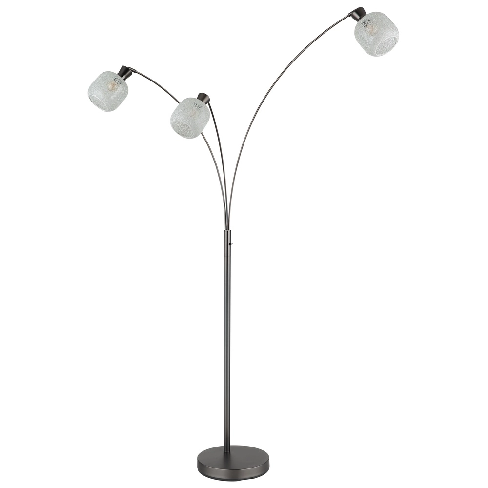 Lampe de pied à 3 lumières Brokana Bronze à fusil Globo 9007371569472