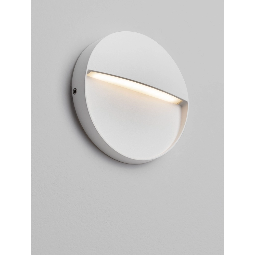 Applique murale ronde Toby Design Blanc