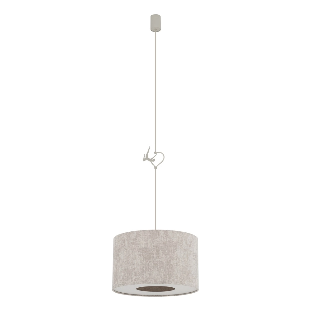 Lampe suspendue Cedro brun sable Ø 40cm Lyora 5903139116640