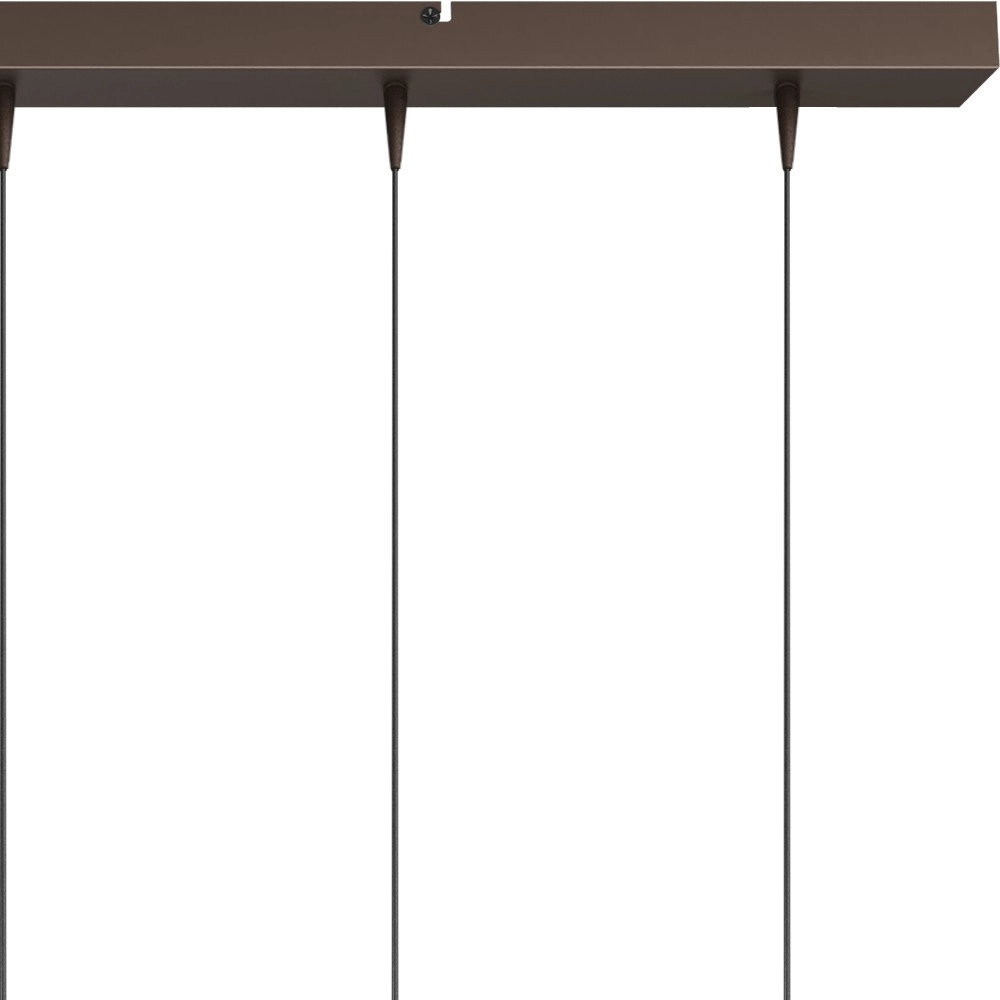 Lampe suspendue à 5 lumières Talana 100 cm cacao brun Ø 6 cm DTW Masterlight 8718121361055