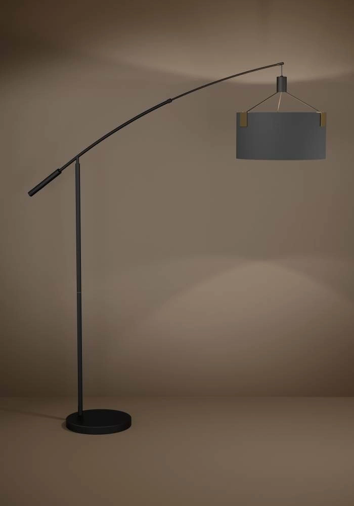 Lampadaire Tortola 1 Ø 45cm - noir avec or Stars of Light 9002759399665