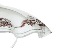 Lampe à suspension Vetro Flowerprint ondulé blanc Eglo 9002759304102