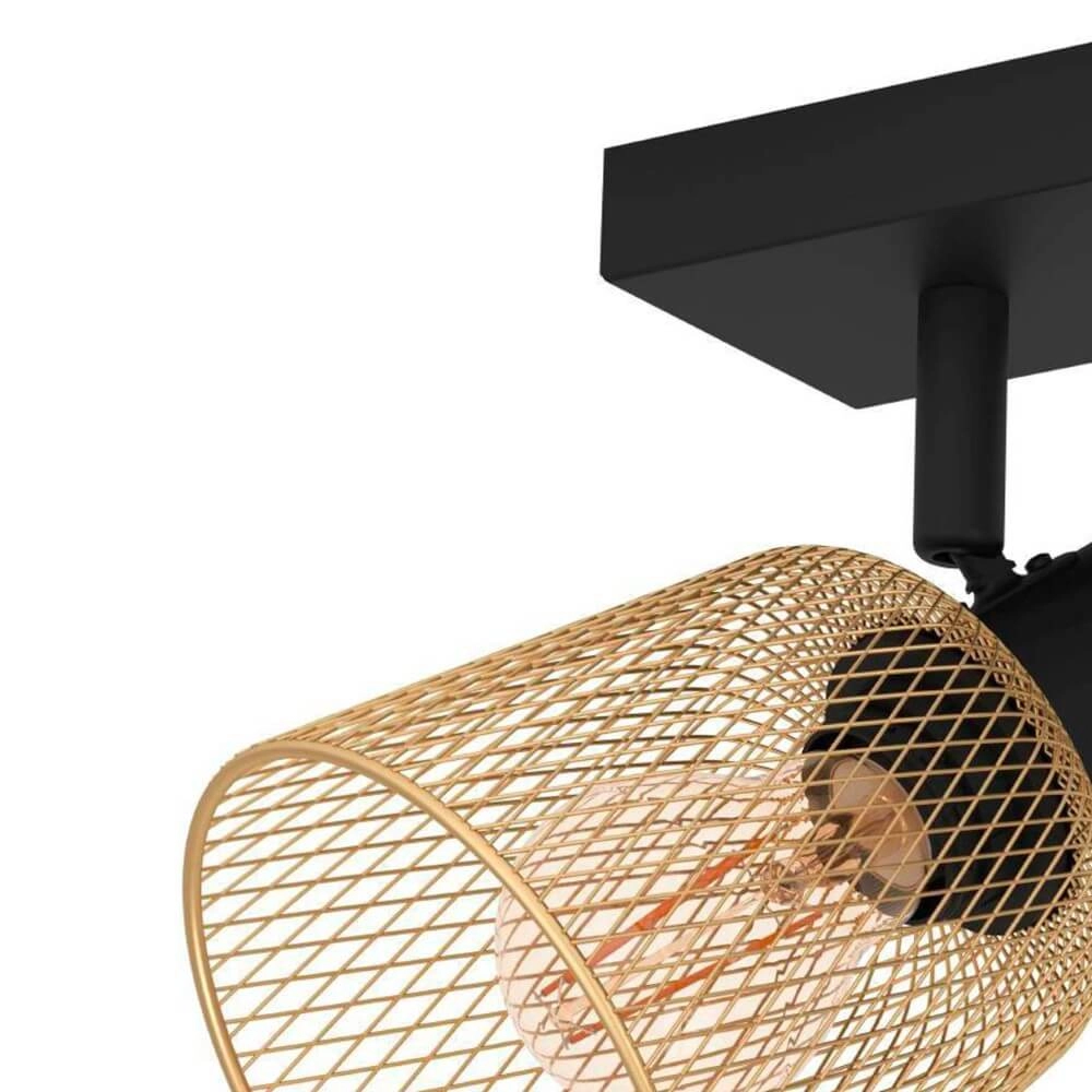 Plafonnier Coslada 2 lumières - or avec noir Eglo 9008606262069