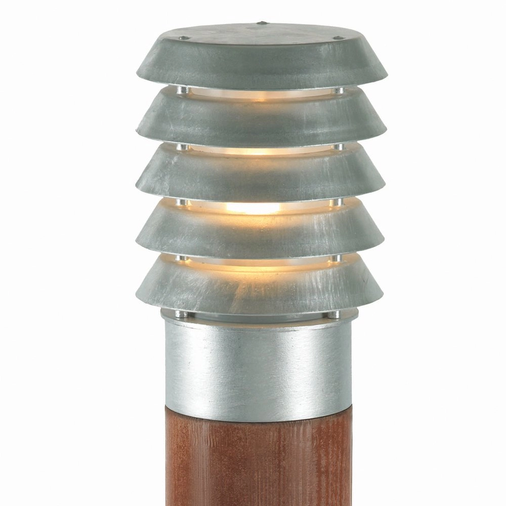 Lampe de terrasse en zinc Selhalm mit Holz Franssen 7042891440636