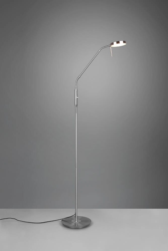 Lampadaire Monza 145 cm en acier inoxydable Trio 4017807505825