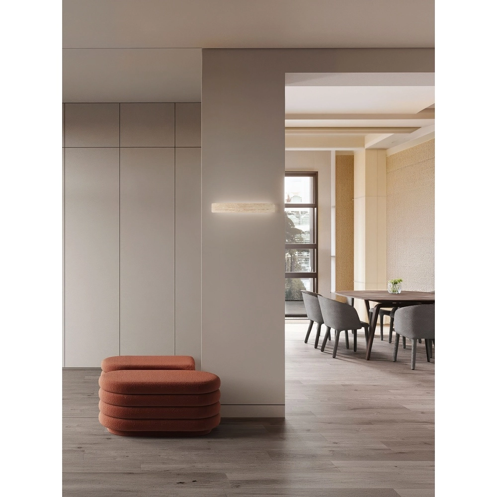 Lampe murale élégante Alyssa brun sable