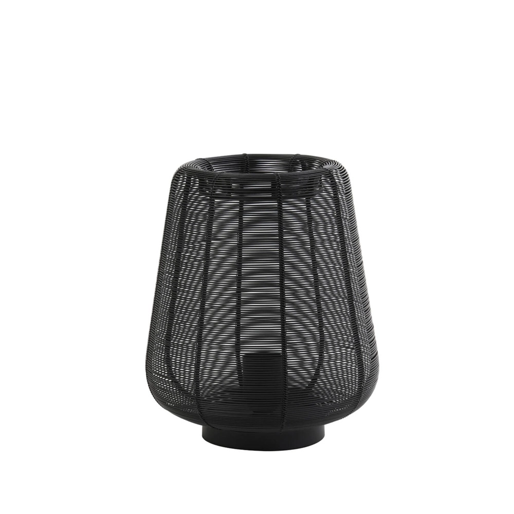 Lampe de table noire Adeta Ø 22cm