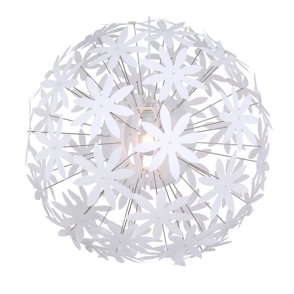 Lampe pendante blanche Stella fleurs Ø 60cm Globo 9007371369928