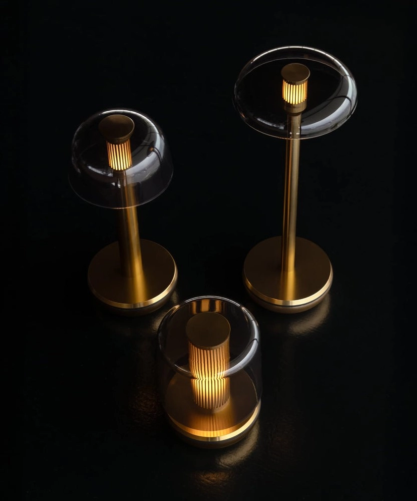 Air Gold - Smoked Lampe de table rechargeable Humble 8721154302421