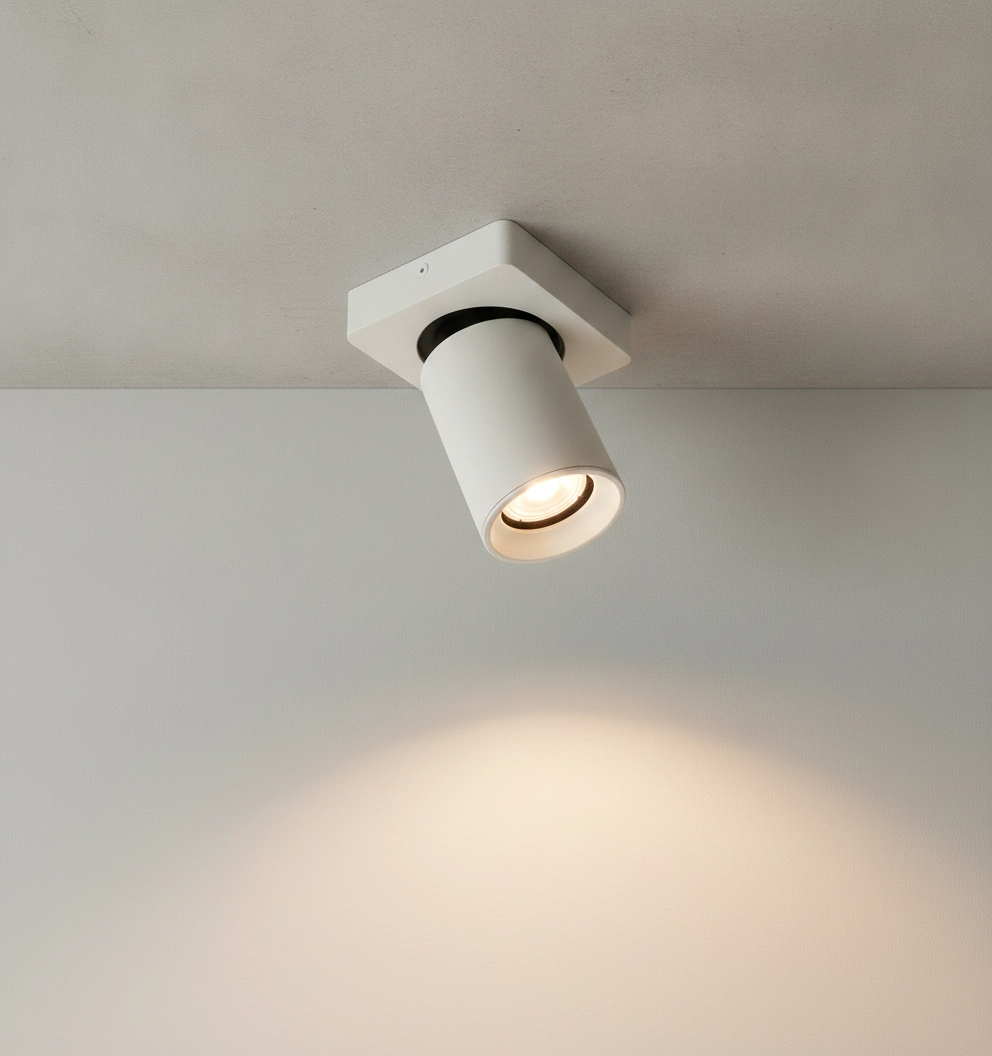 Spot orientable en saillie Megano gris