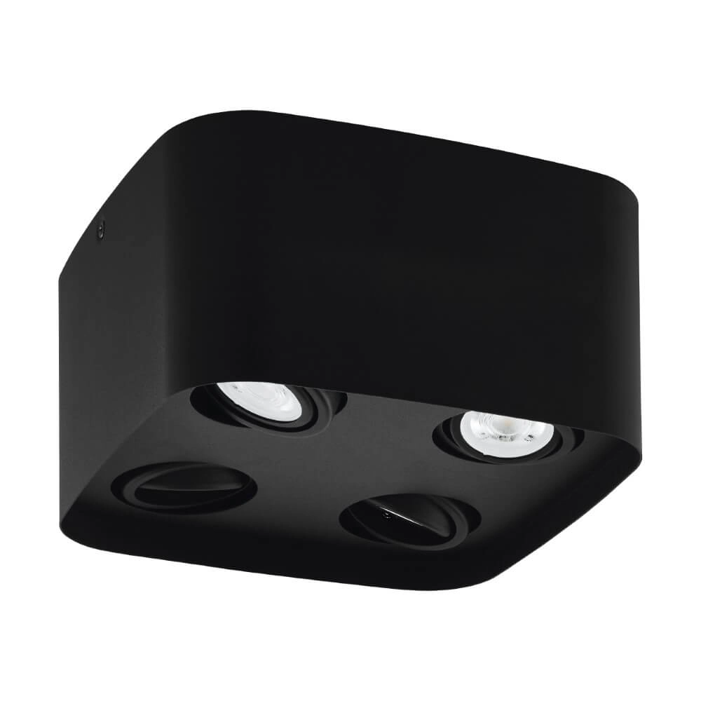 Spot en saillie Zigbee Caminales-Z 4 lumières noir Eglo 9002759996758
