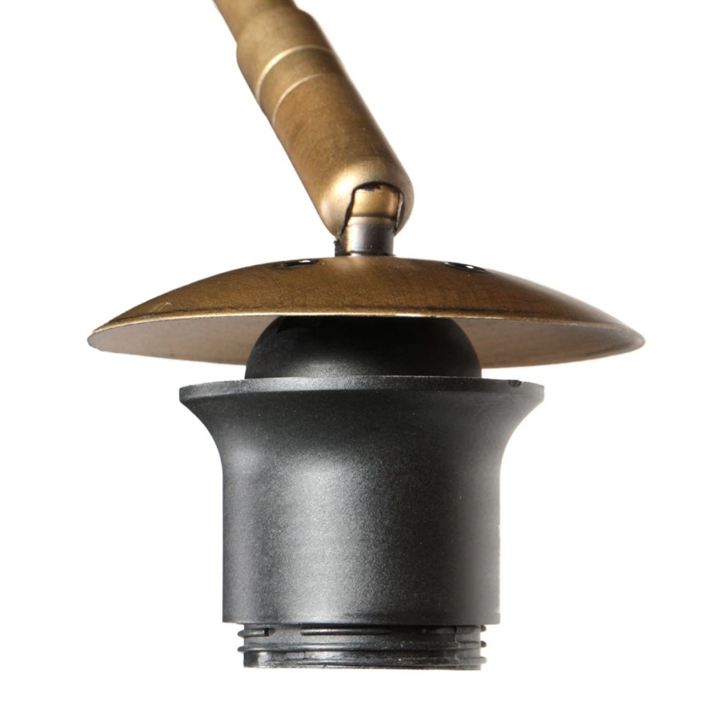 Lampe à arc en bronze Vela Lino avec une teinte crème Ø60cm Steinhauer 8712746185683