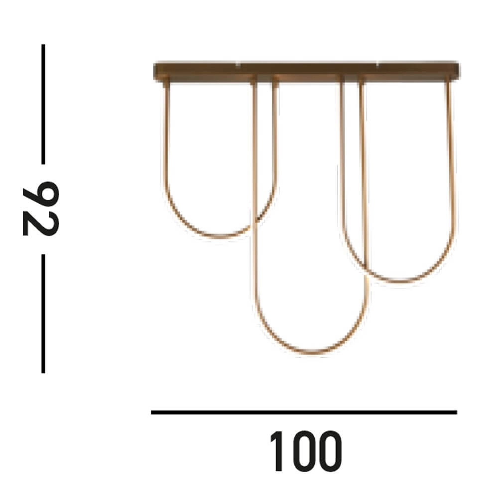 Plafonnier Chime bronze Searchlight 5053423274522