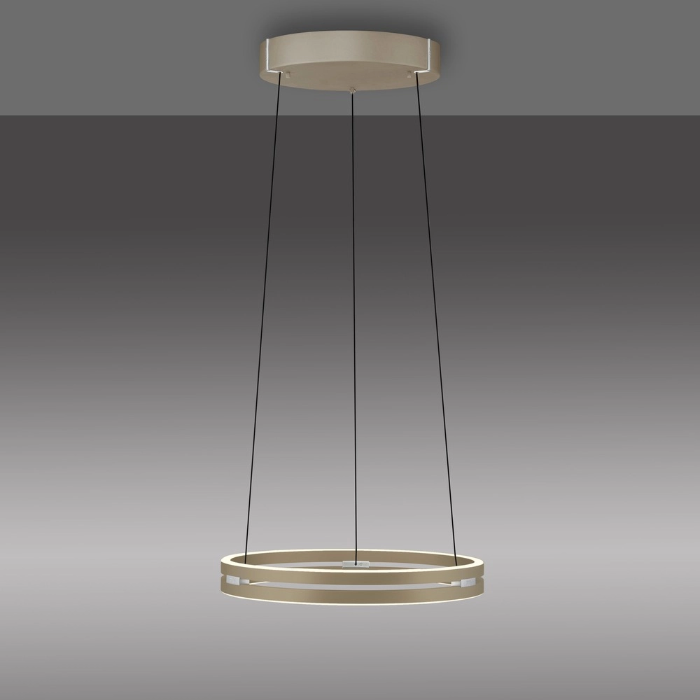 Lampe suspendue de bureau Pure E-Loop bronce - Ø 50 cm Paul Neuhaus 4012248398357