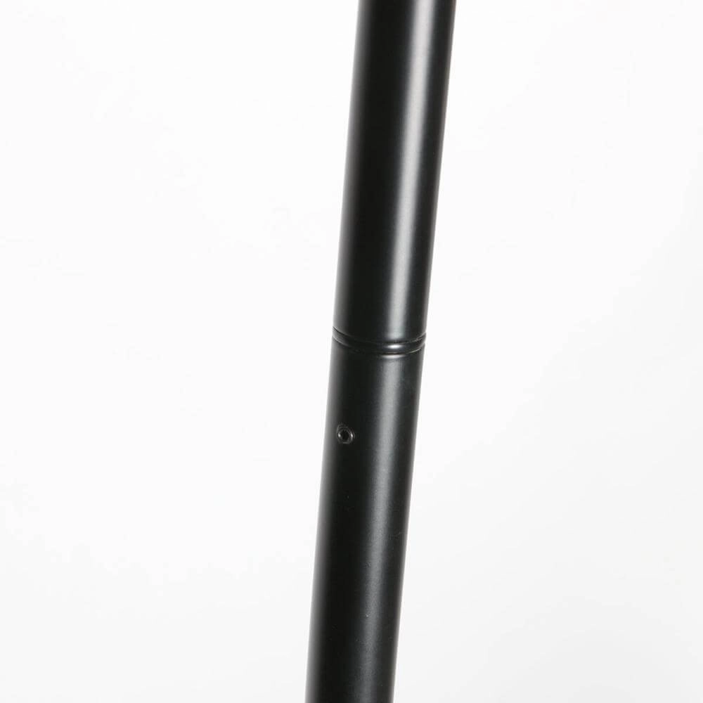 Lampadaire Curve noir avec abat-jour blanc Ø 50cm Steinhauer 8712746179415