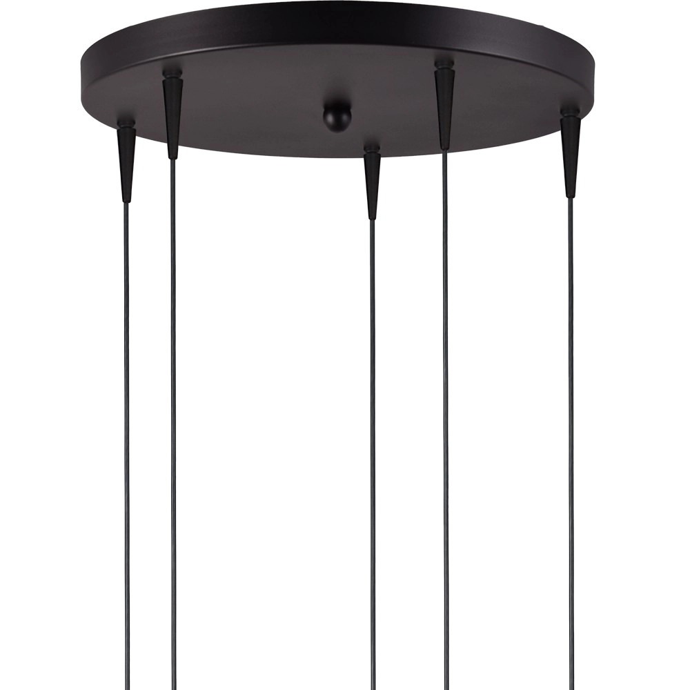 Lampe suspendue à 5 lumières Talana noir Ø 35cm DTW Masterlight 8718121347417
