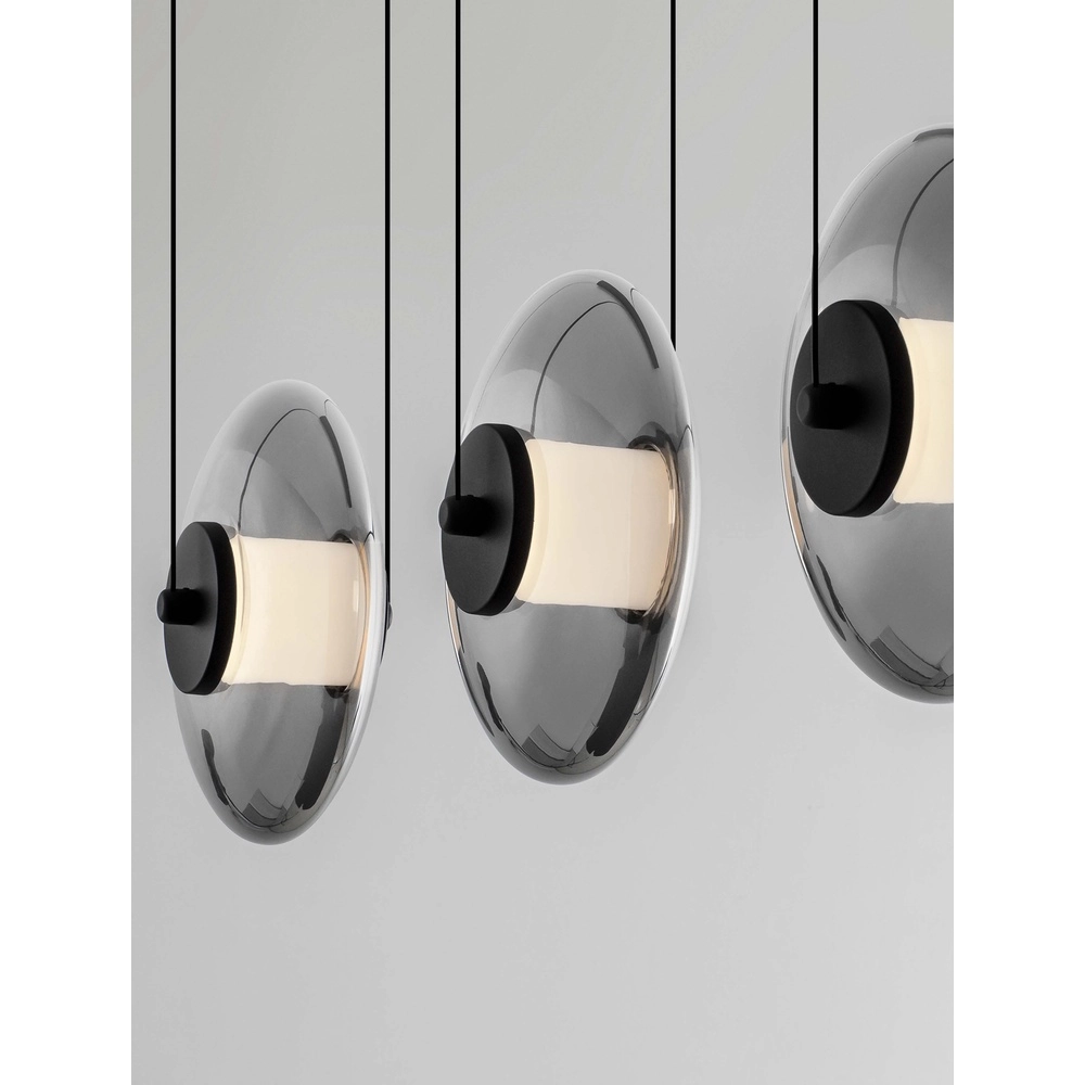 Suspension unique Ballet Noir 3 lumières droit Lyora 5212017458421