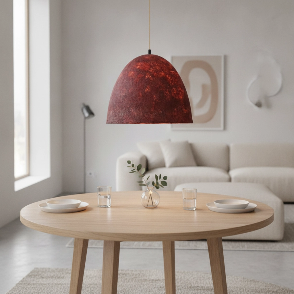 Suspension Solis rouge Ø 50cm