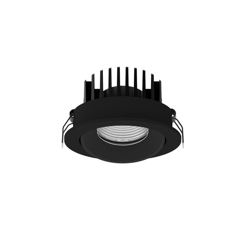 Spot encastré noir Blade Ø 9cm orientable Lyora 5212017418579