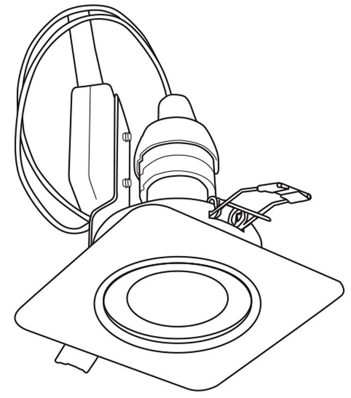 Spot LED Peneto Square 8,7 cm nickel mat Eglo 9002759942649