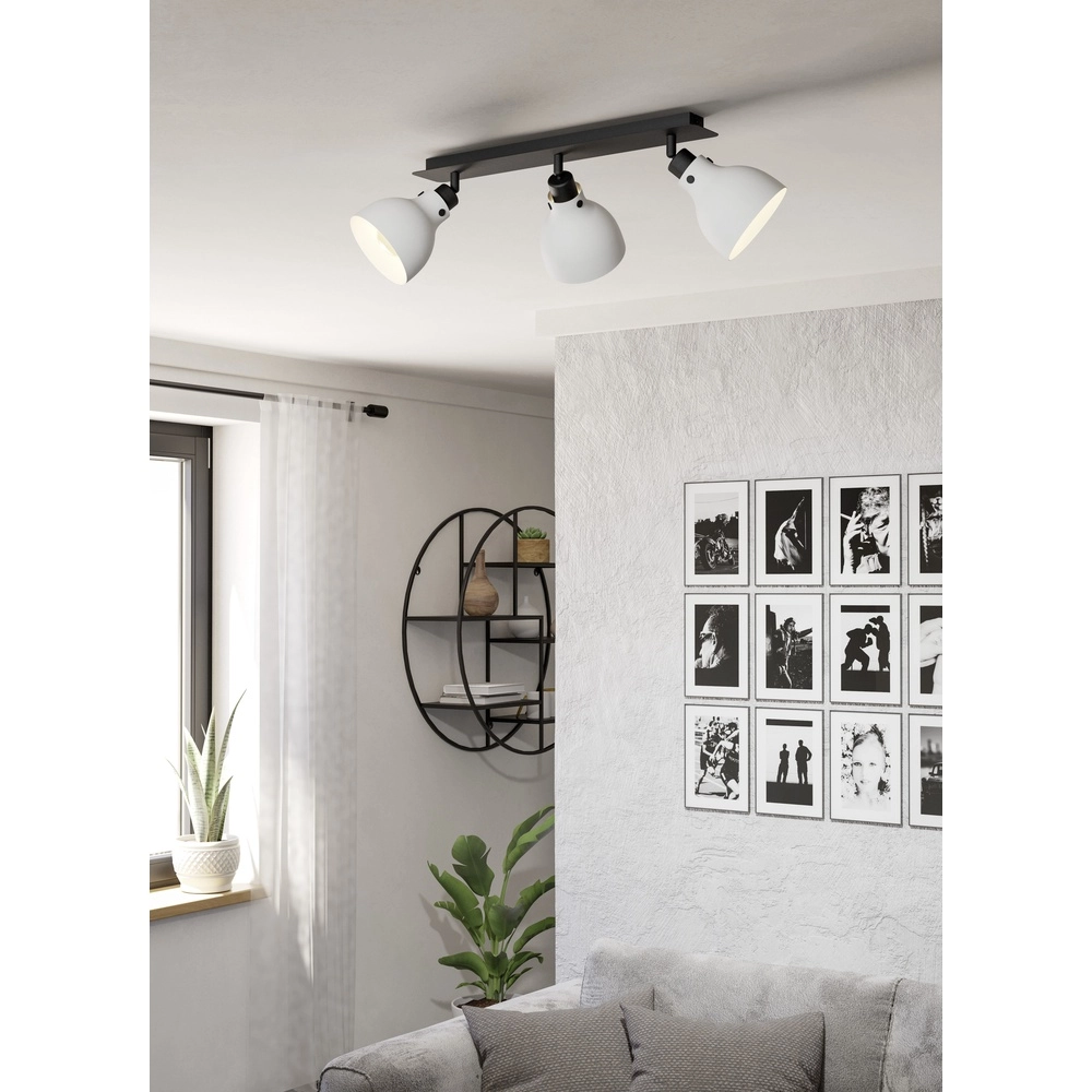 Lampe de plafond grise Matlock 3x E27 - design Eglo 9002759438296