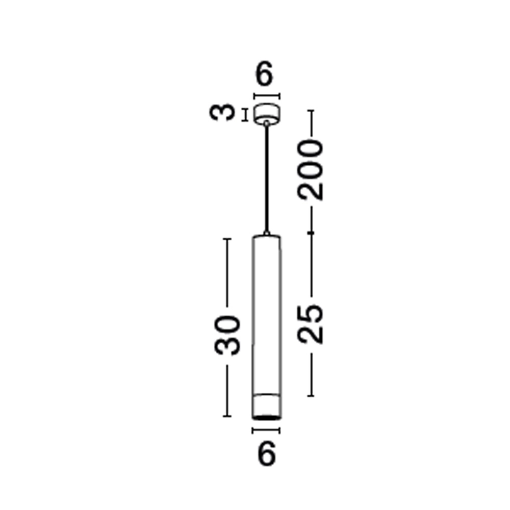 Suspension design Picto 30cm noir avec or Lyora 5212017430373