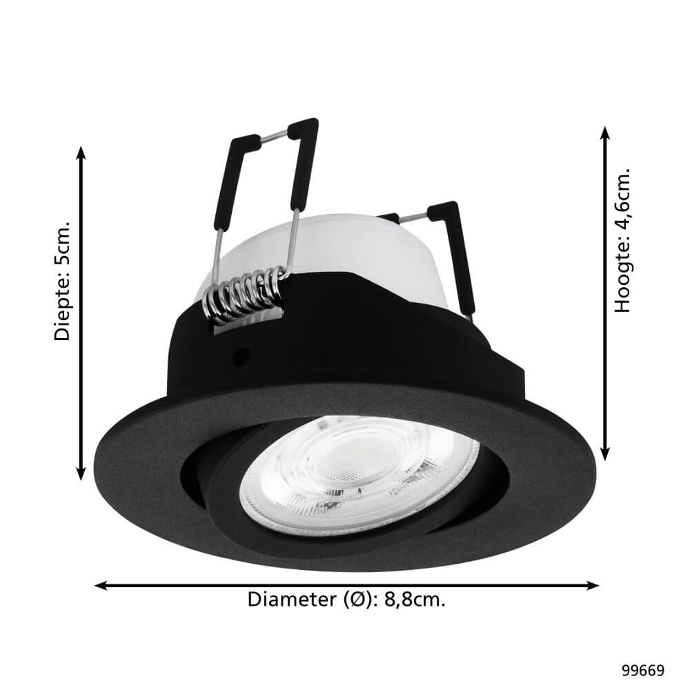 Place Zigbee Saliceto-Z noir Eglo 9002759996697