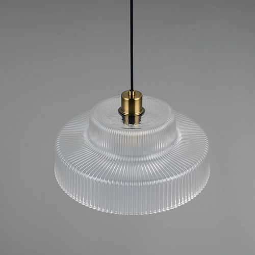 Lampe pendante classique Abella Verre transparent Trio 4017807677706