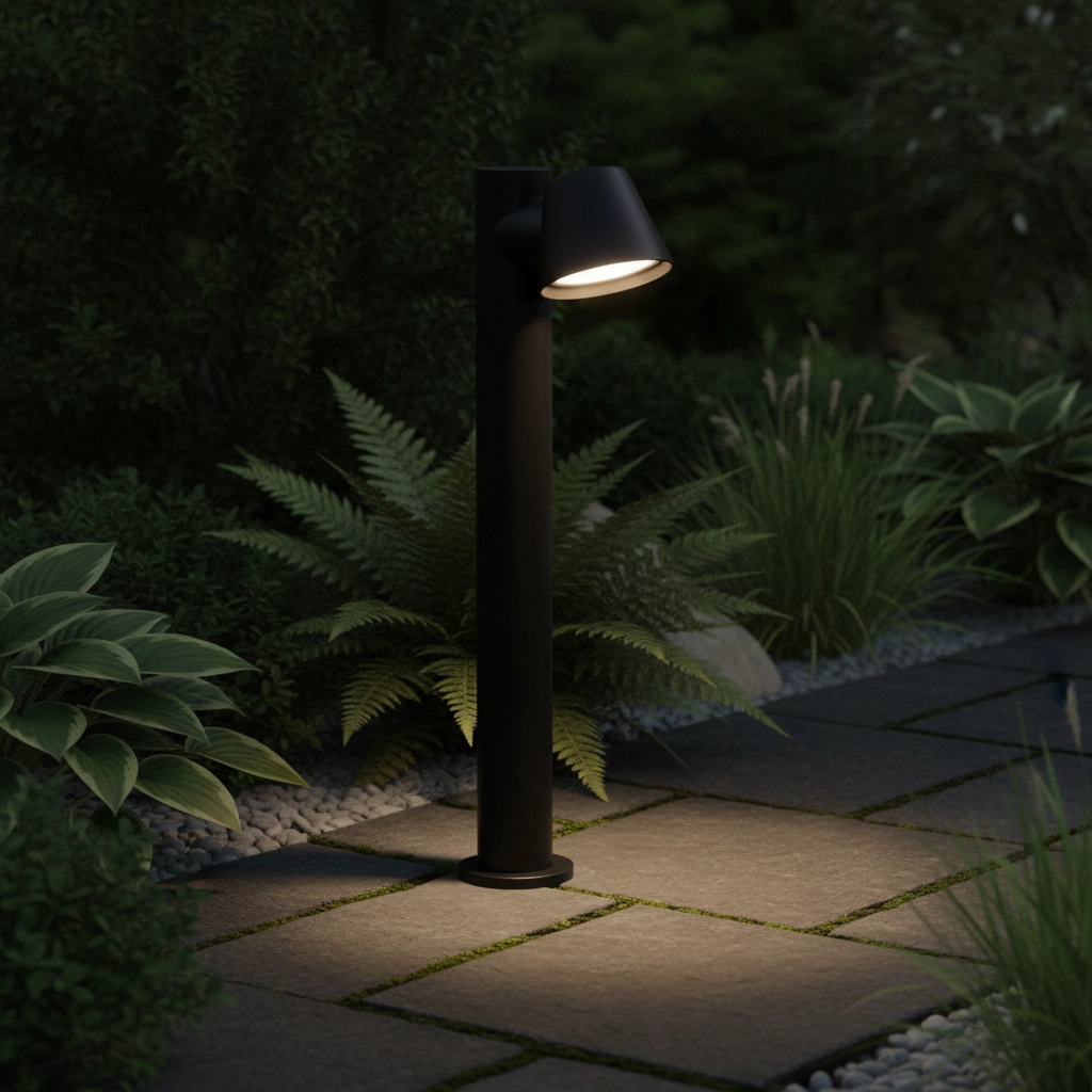 Lampe de jardin conçue Bell Noir