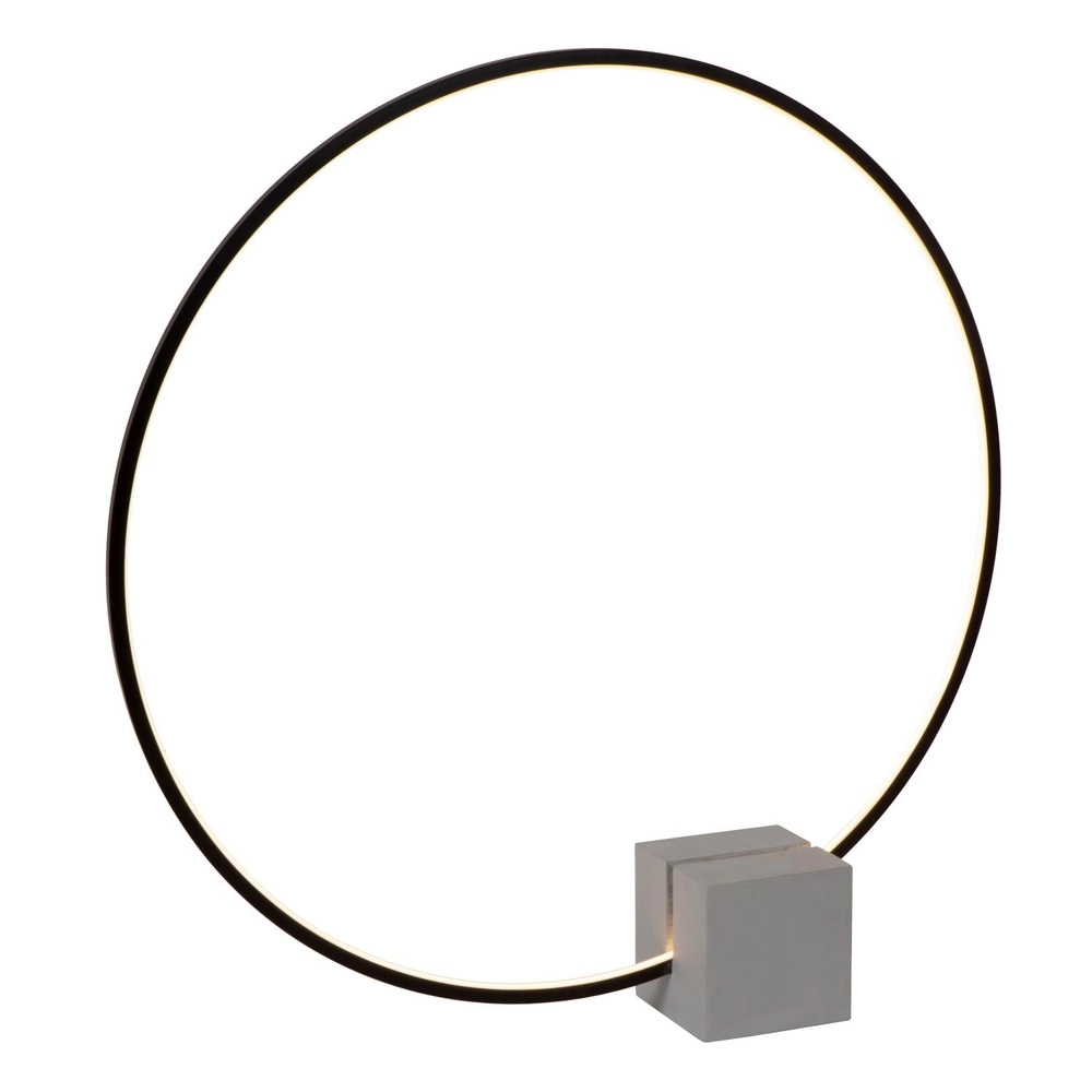 Lampe de table noire Cirkelis rond Ø 83 cm Lucide 5411212051684