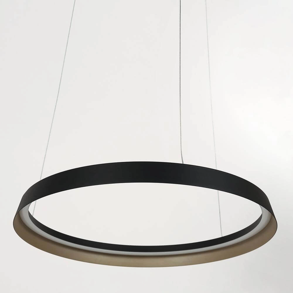 Suspension élégante Ringlux noir Ø 60cm Steinhauer 8712746171976