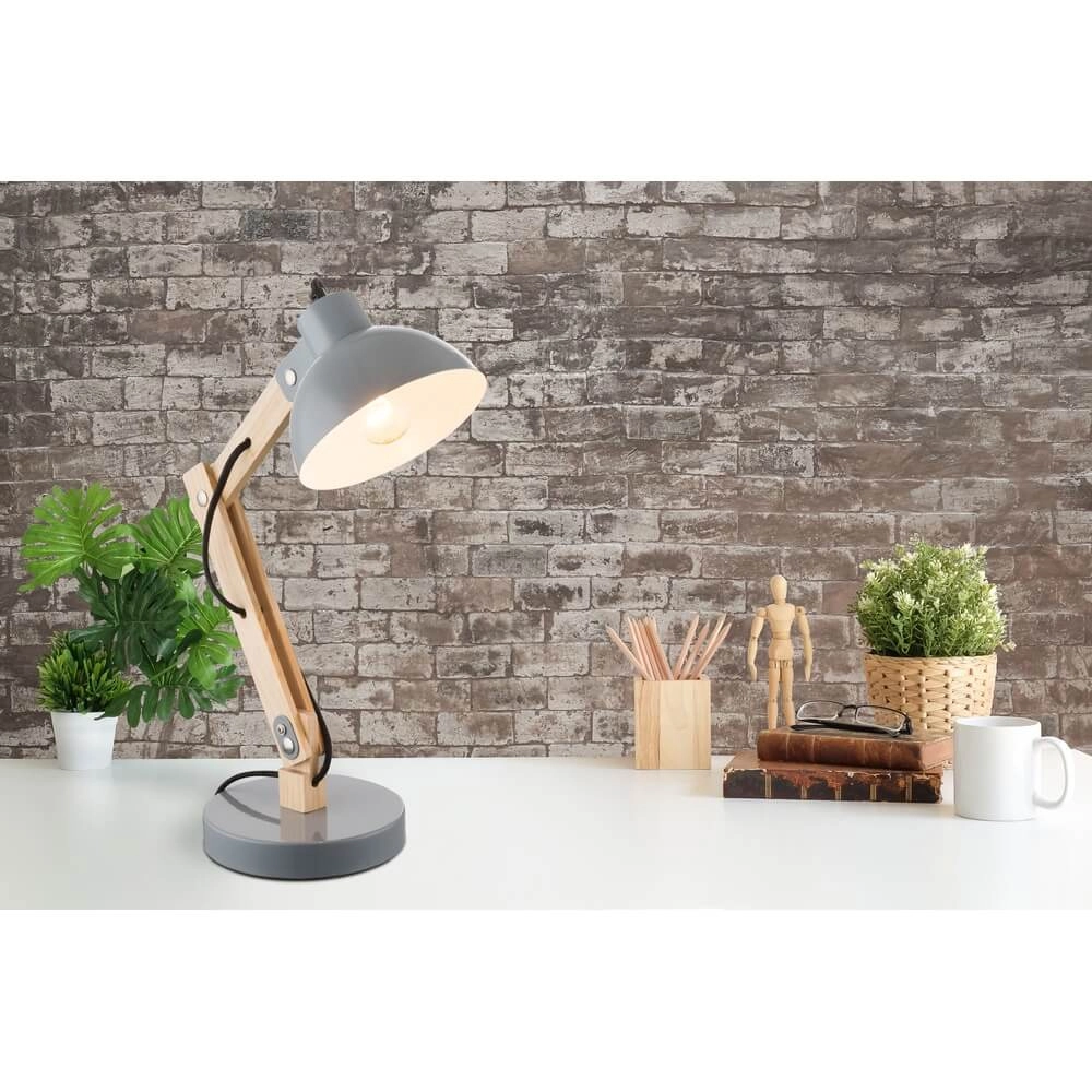 Lampe de bureau Tongariro gris Globo 9007371341979