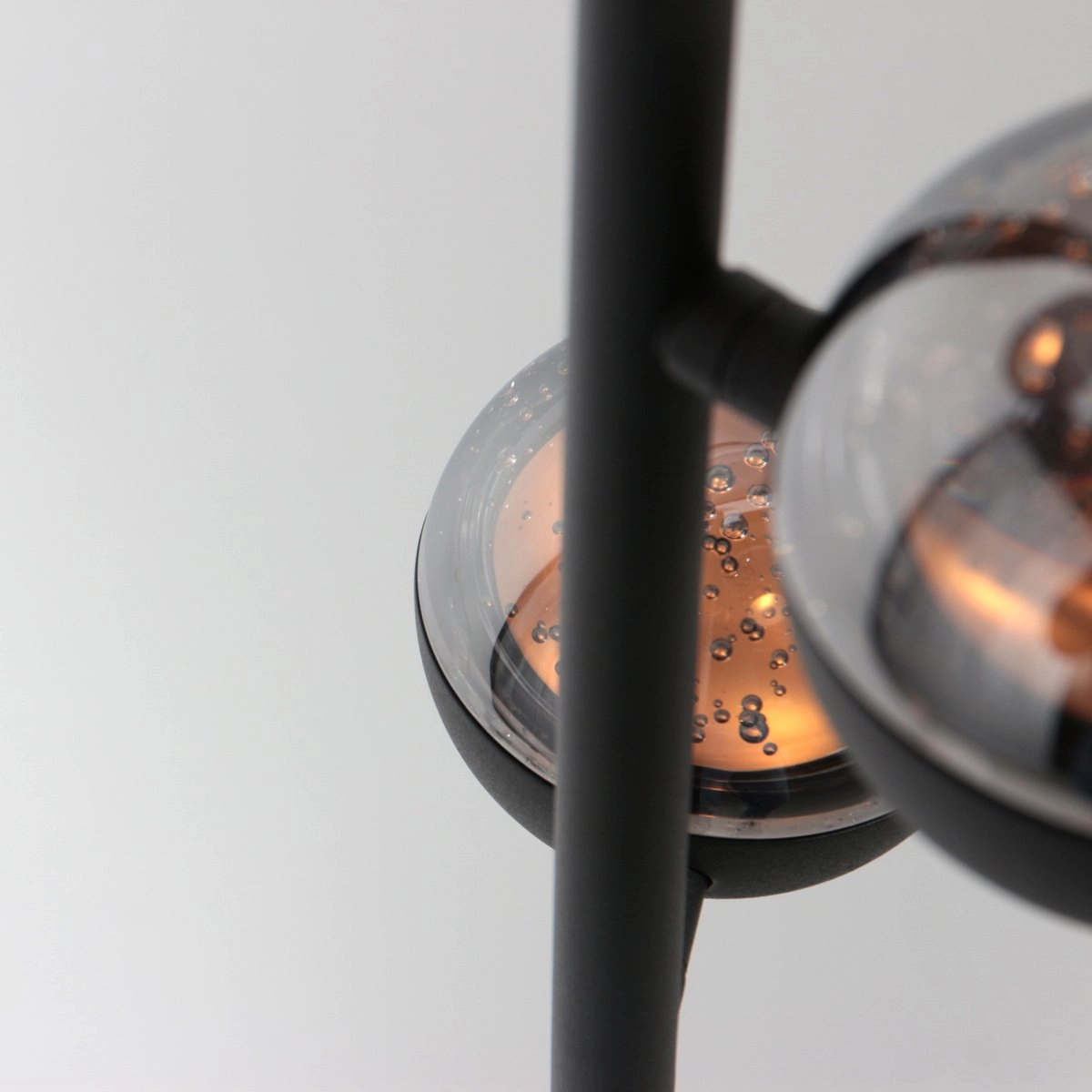 Lampe sur pied à LED Belluno 3-Noir clair - verre Steinhauer 8712746183986