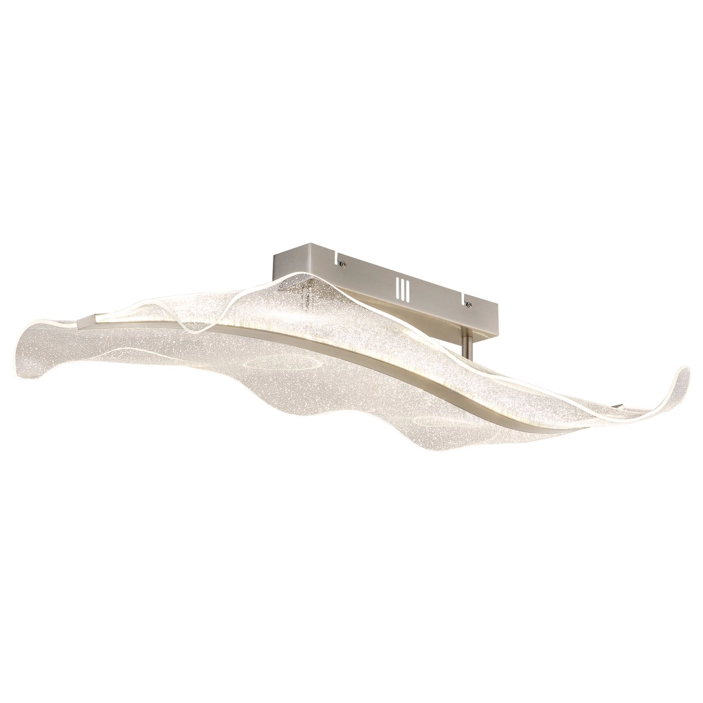 Lampe de plafond Saque nickel