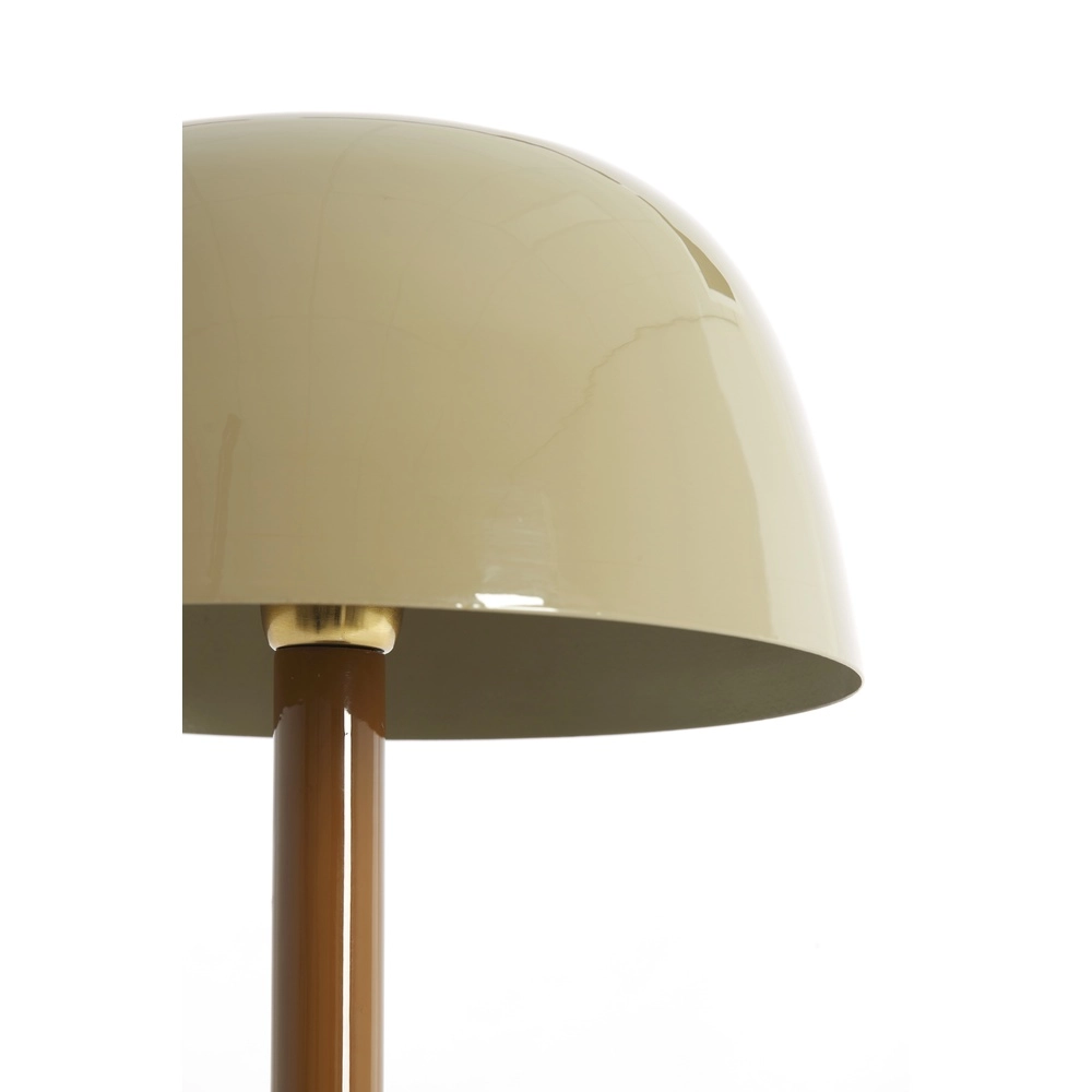 Lampe de bureau Marivet sable brillant et brun - Ø 30 cm Light & Living 8717807816247