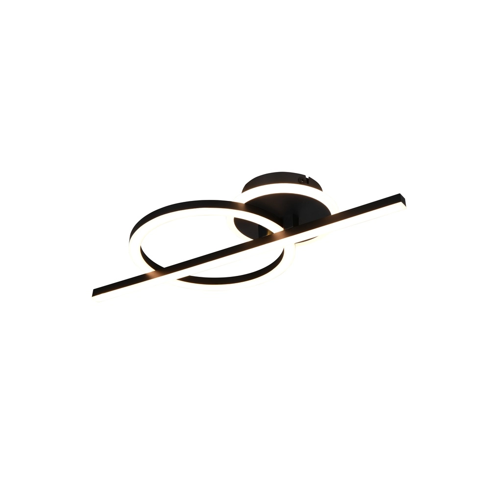 Lampe de plafond Welis Noir moderne