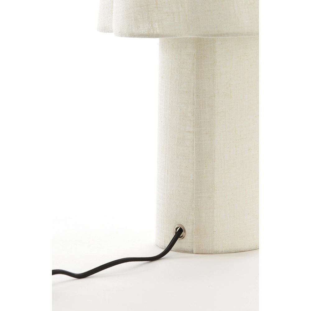 Lampe de table Musaby Forme organique - Lin naturel Light & Living 8717807784249