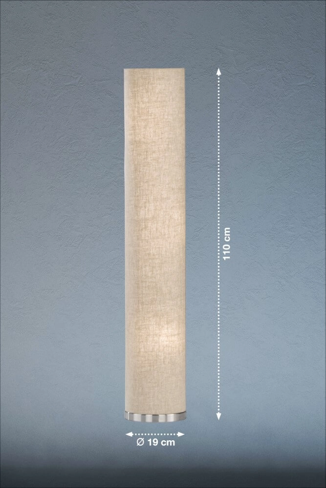 Lampe de table sur pied Thor 110cm couleur sable Fischer & Honsel 4003694400282