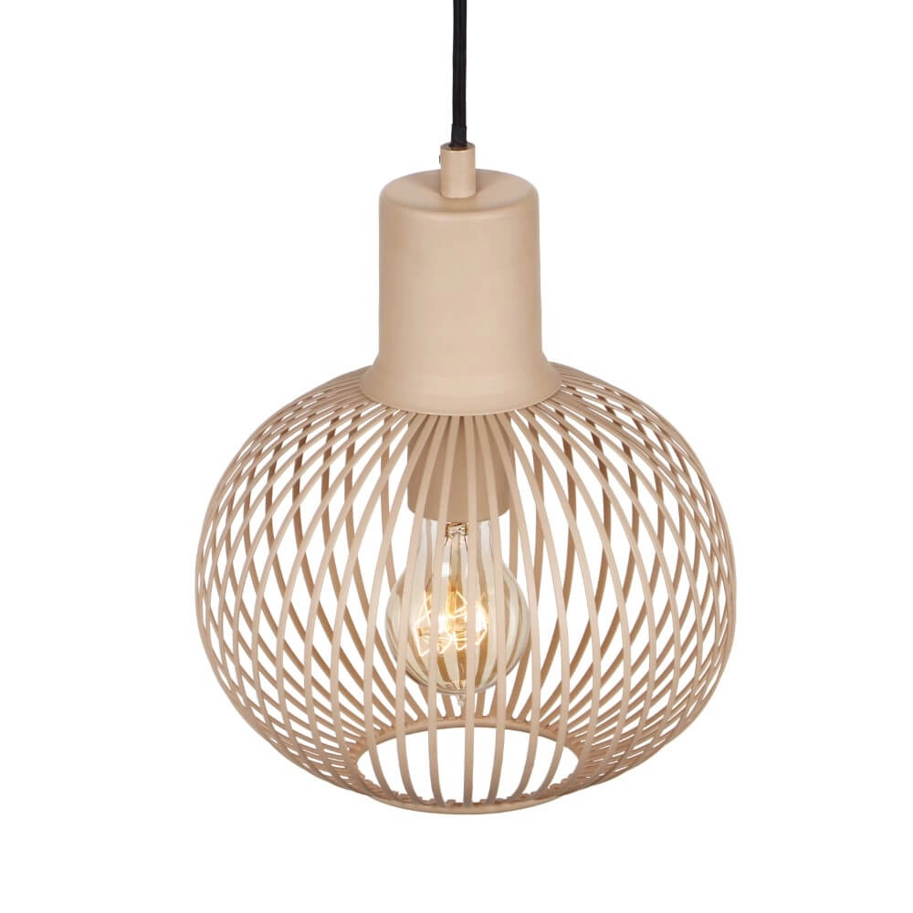 Lampe suspendue en fil de fer Gila Ø 23cm - sable Trio 4017807617566
