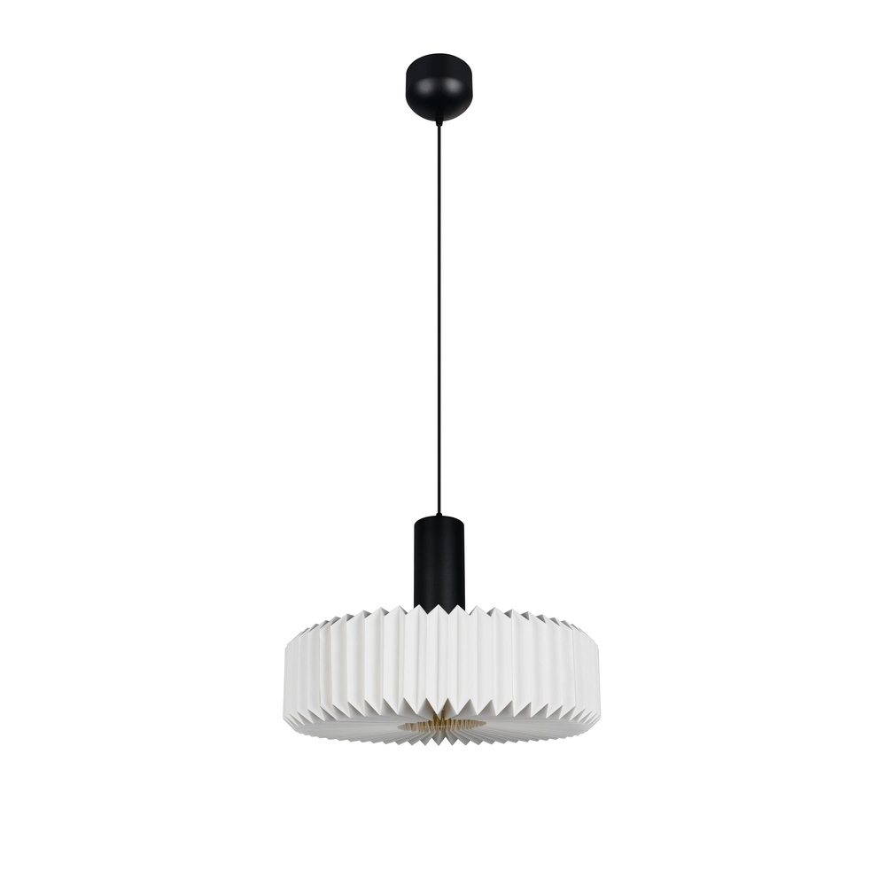 Lampe pendante moderne Lamora noir et blanc Trio 4017807702323