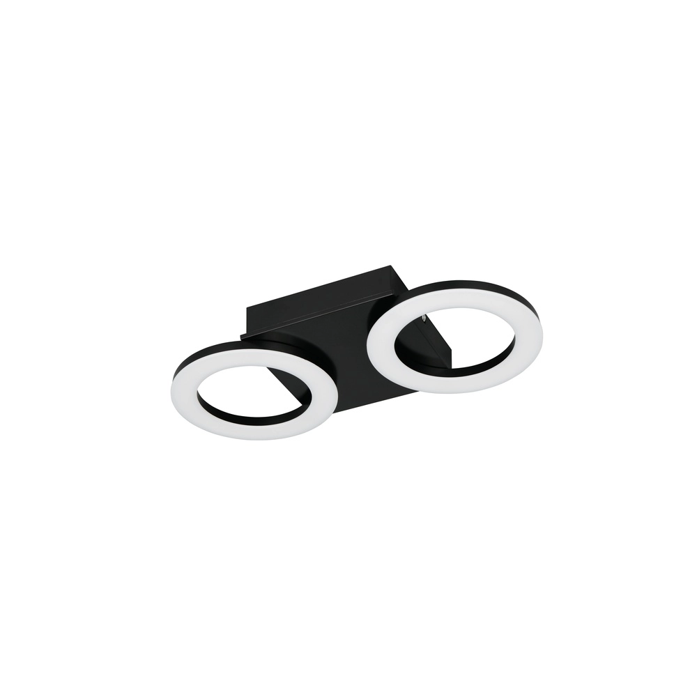 Lampe de plafond à design Cemi Noir rond Trio 4017807704358