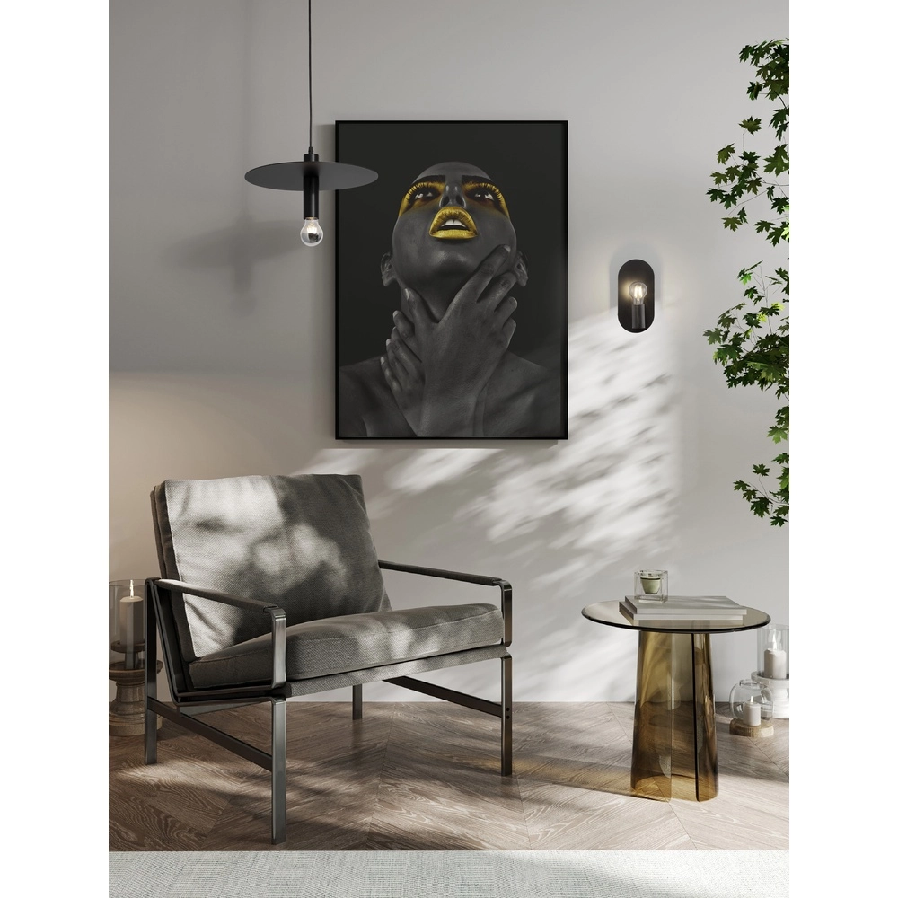 Applique murale Royal Ovale Noir Lyora 5212017436146